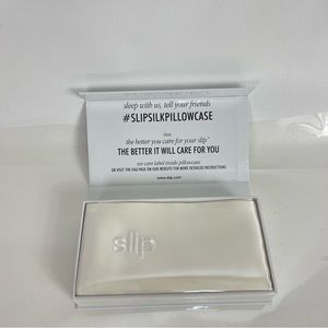 Slip Pure Silk Pillowcase King, White 20”x36”